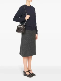 Borsetta in pelle nera glam