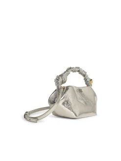 Bou Mini Bag in Silver Leather Blend