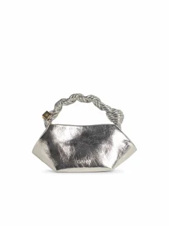 Bou Mini Bag in Silver Leather Blend