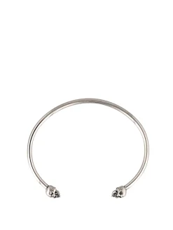 Bracciale in ottone Twin Skull