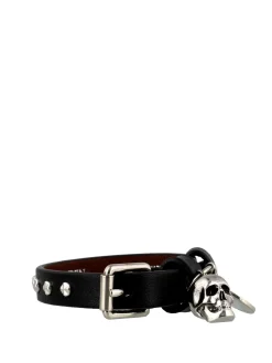 Bracciale Skull con borchie e teschio