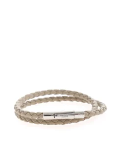 Braccialetto doppio beige