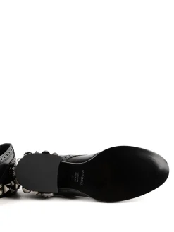 Brogue con tacco borchiato