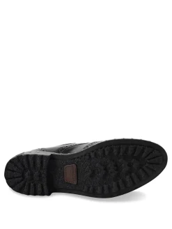 Brogue in pelle con borchiette