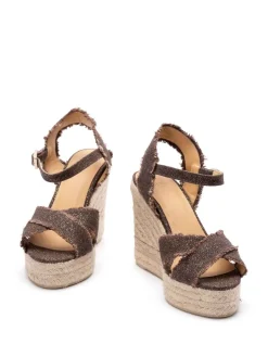 Bromelia espadrilles marrone iuta
