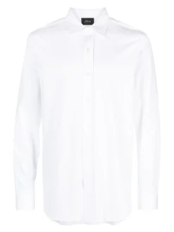 Camicia a maniche lunghe biologico bianco