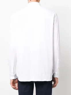 Camicia a maniche lunghe biologico bianco