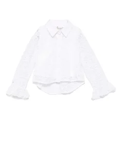 Camicia bianca con maniche lunghe