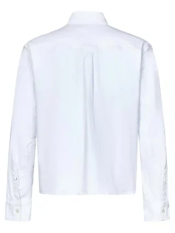 Camicia carpenter in denim bianco