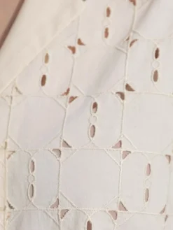 Camicia da miscela di cotone ricamata