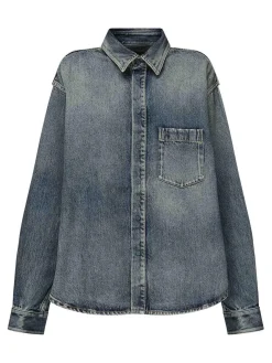 Camicia di cotone con tasca del torace