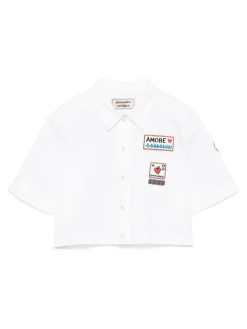 Camicia di cotone patch
