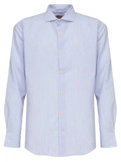 Camicia di lino a strisce Pamplona