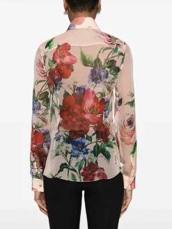 Camicia di seta a maniche lunghe