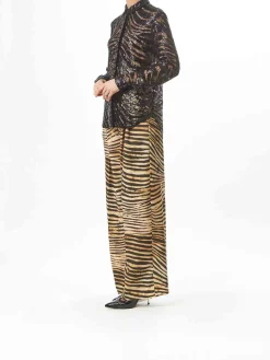 Camicia di tigre in pizzo