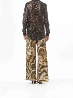 Camicia di tigre in pizzo