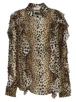 Camicia georgette con volant