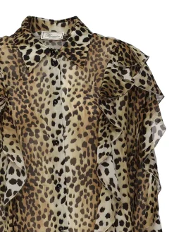 Camicia georgette con volant