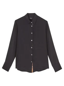 Camicia Misto Seta Con Abbottonatura Swirl
