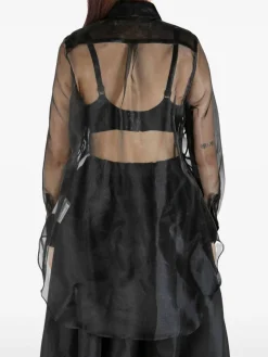 Camicia semi-sheer
