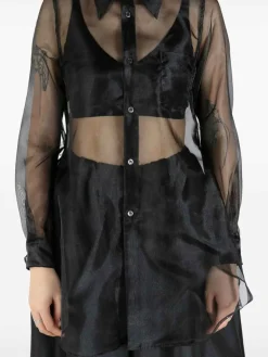 Camicia semi-sheer