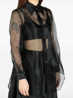 Camicia semi-sheer