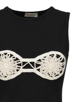 Canotta reggiseno all'uncinetto