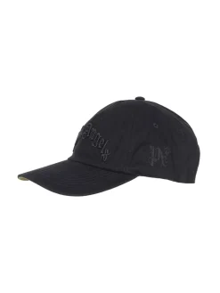 Cappellino con logo curvo Nero - Nero