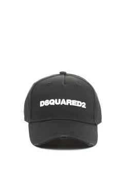 Cappellino nero con ricamo logo