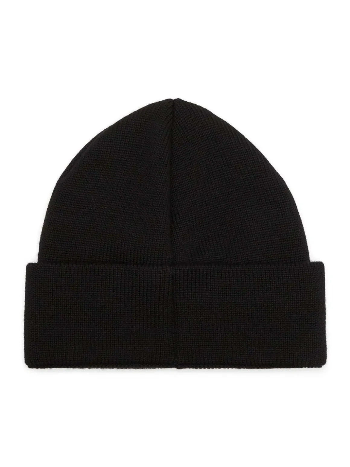 Cappello a maglia in lana nera