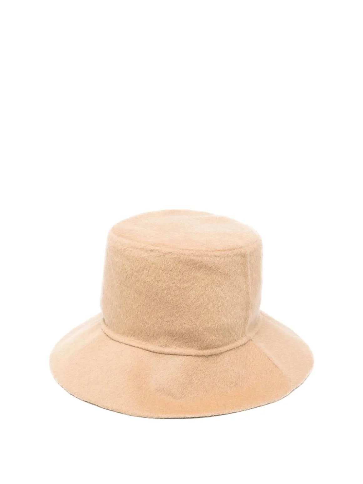 Cappello a secchio in lana largo
