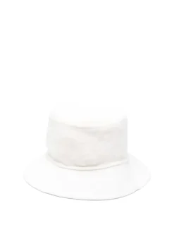Cappello a secchio in lana largo