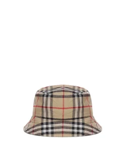 Cappello bucket con motivo Vintage check