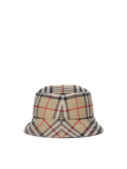 Cappello bucket con motivo Vintage check