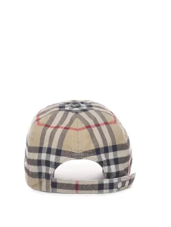 Cappello da baseball con stampa a quadri