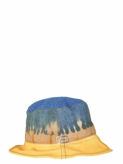 Cappello da pescatore con stampa tie-dye