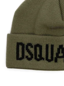 Cappello di lana verde militare