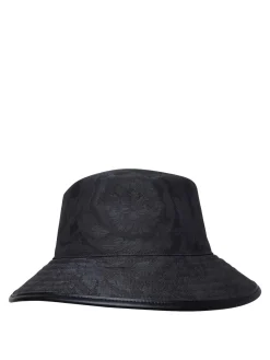 Cappello in cotone nero