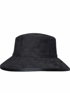 Cappello in cotone nero