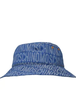 Cappello in misto cotone blu