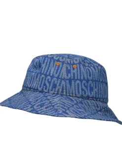 Cappello in misto cotone blu