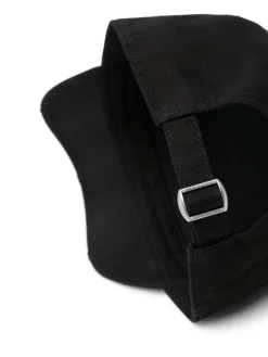 Cappo di baseball nero con logo frontale
