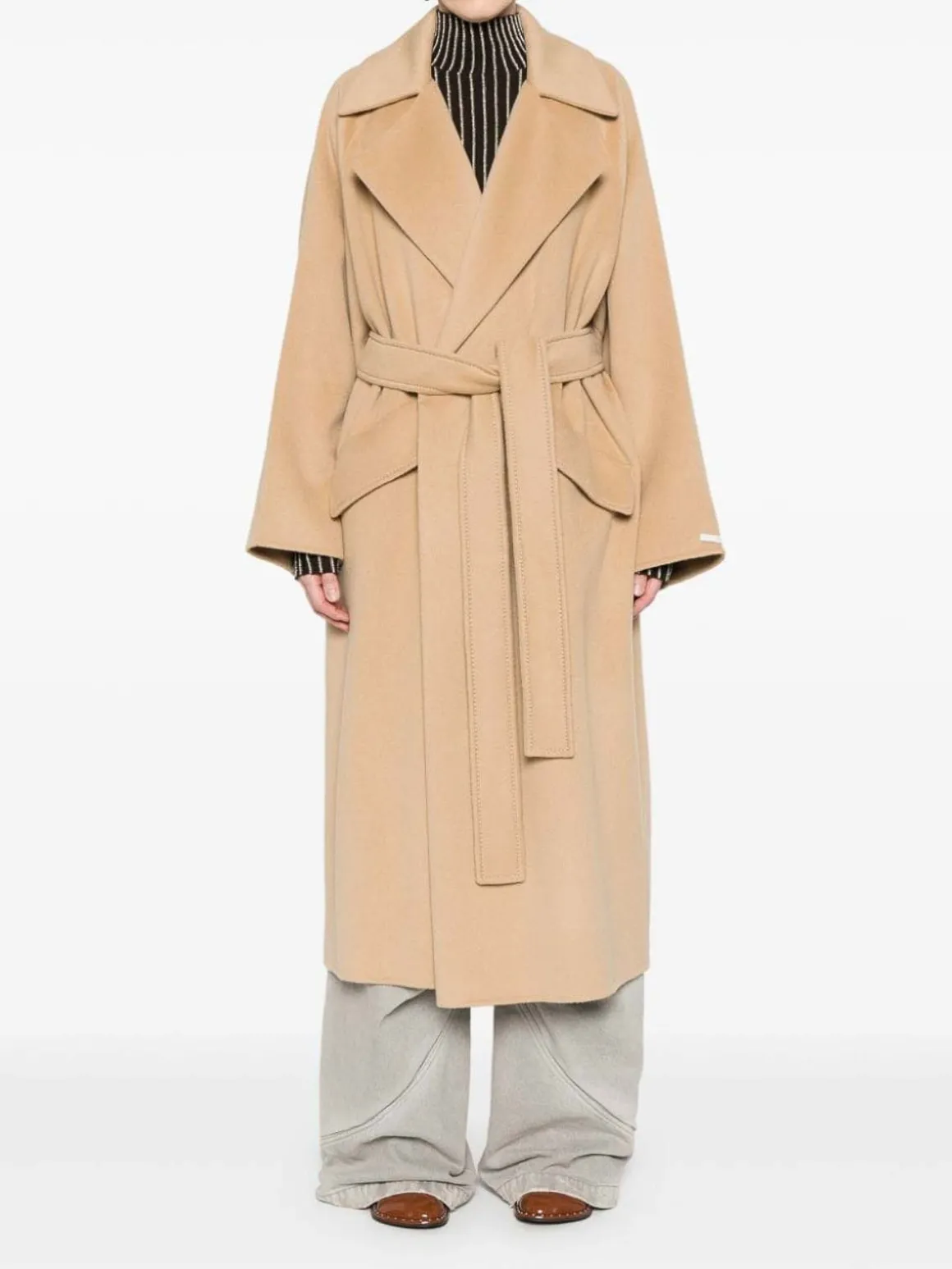 Cappotto a vestaglia in misto cashmere Orense