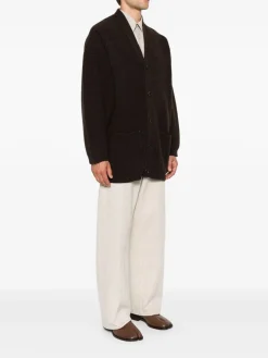Cappotto cardigan in feltro