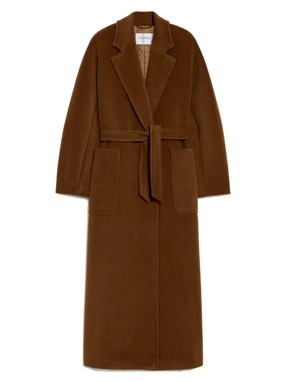 Cappotto colorato di cammello attuale