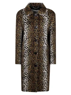 Cappotto con stampa jacquard