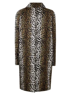 Cappotto con stampa jacquard