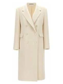 Cappotto doppiopetto in alpaca