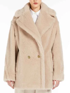 Cappotto in alpaca e lana