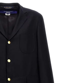 Cappotto Monopetto Bimateriale